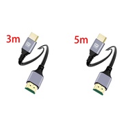 【FAS】-HDTV 2.1 8K Ultra HD Cable -Compatible 19+1 Core OD4.0 Ultra Thin Cable Multi-Function Tv Computer Monitor Cable