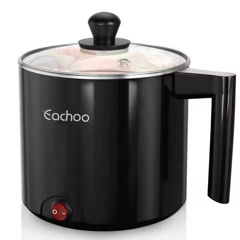 Hot Pot Electric, 1.5L Non-Stick Saucepan, Versatile Electric Cooker For Noodles, Steaks, Eggs & Pas