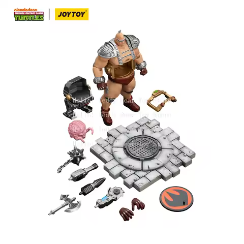 JOYTOY 1/18 Action Figures TMNT Ninja Turtles Krang Anime Figures Toys Model