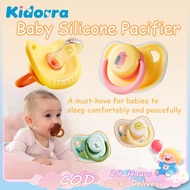 Baby Silicone Pacifier Anti-colic Sleep Pacifier 0-36 Months Flat Head Pacifier with Dust Cover