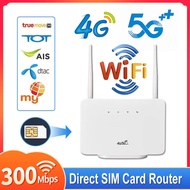 4GRouter2เสา เราเตอร์2เสาใส่ซิม 300Mbps รองรับ4G 5G รองการใช้งานสูงสุด 32 อุปกรณ