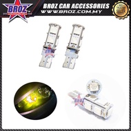 Broz 2 x T10 9 LED 5050 Light Bead SMD LED Car Interior Light Bulb ( Yellow )