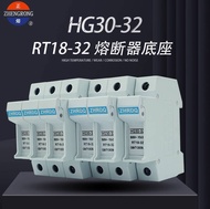 Preferred❤ Zhrdq Positive Fuse Breaker hg30-32 10x38mm 500V 1P2P3P4P Ceramic Fuse Tube Base b29