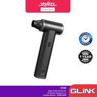 GLINK VC08 SUPER TURBO JET FAN PRO - AIR DUSTER VACUUM 2-IN-1, CORDLESS ELECTRIC, 125000 RPM, ALUMIN