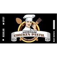 Chicken pastil sticker label v2, high quality prints