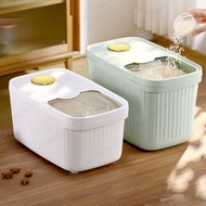 【Free Cup】5kg 10kg Rice Storage Box Container Minimalist Bucket Dispenser Slide Lid Food Organizer Bekas Beras Tong 米桶
