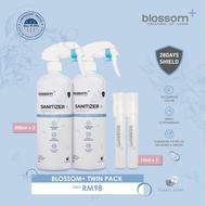 Blossom + Twin Package (Blossom + Sanitizer 500ml x2) Alcohol Free and 28 Day Shield