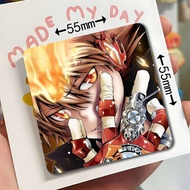 Katekyo Hitman Reborn Acrylic Fridge Magnet Set Creative Square Decorative Adhesive Stickers Magnets