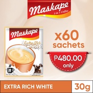 Maskape Extra Rich White 3 In 1 Coffee 30g (60 pcs)