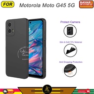 Motorola Moto G45 5G G35 5G G34 5G G14 Softcase Slim Black Protect Casing Full Cover