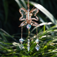 New Style/Handmade I Live Broadcast New Style Winding Heart Butterfly Sunshine Catcher Car Hanging C
