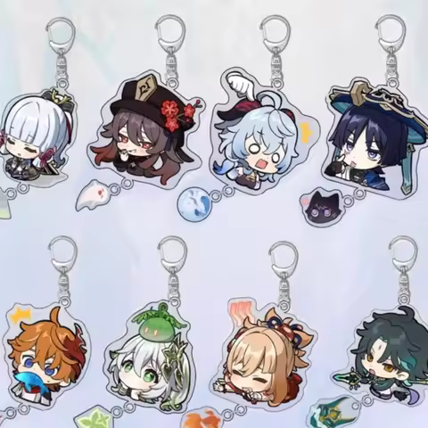 Wholesale Genshin Impact Keychain Anime Cosplay Accessories Nahida Venti Furina Xiao Scaramouche Rai