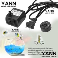 YANN Aquarium Water Pump, Submersible Ultra Quiet Submersible Water Pump with LED Light, Durable LED