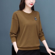 Ladies Autumn Sweatshirt - Thin Loose Fit for Moms | Trendy HSY3