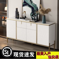 《Goods in stock》Tea Cabinet Solid Modern Minimalist Dining Room Small Wall Home Wine Cabinet Finishing Wall Assembly Hallway Cabinet Living Room Ikea Storage Cabinet Durable Stone Plate Pot TypeIKEAWine Cabinet Simple and Light Luxury Sideboard Cabinet/Si