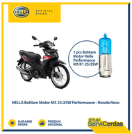Bohlam Motor Hella Honda Revo M5 12V 25/25W P15d-25-1 4500K Performance - Lampu Motor