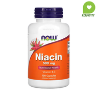 NOW Foods Niacin 500 mg 100 Veg Capsules