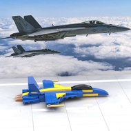 FA18 Attack Aircraft moc Assembled Building Blocks Children's Aircraft Model Toy Aircraft Model