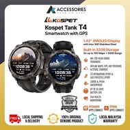 [New] Kospet Tank T4 Rugged GPS Smartwatch 1.43" Amoled | Dual-Band GNSS, Offline Maps,10ATM IP69K W