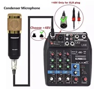 มิกเซอร์ MINI 4-channel Ac 220/Dc12v มีBluetooth MP3 USB SD รุ่น LX4