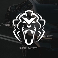 Vistapan Helmet Car Sticker 1 Red Bull Fleet M Body Glass Hollow Sticker S7AQ