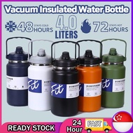 【SG】 4000ml/2800ml Thermos Bottle Large Vacuum Insulated Thermos Water Bottle Tumbler With Handle s3