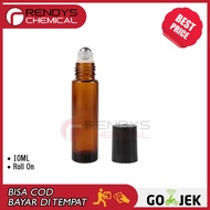 Botol Kaca Roll On Amber 10ML Essential Oil / Botol Kaca Tebal Tipe Oles 10 ML