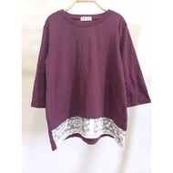 7/8 SLEEVED BLOUSE / WOMEN'S CLOTHING ONE SIZE B188