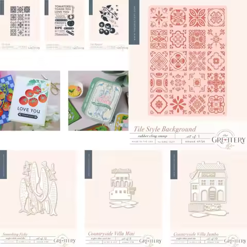 Ciao Bella Borders Checks Metal Cutting Die And Stamp Scrap Booking Background DIY Decoration Craft 