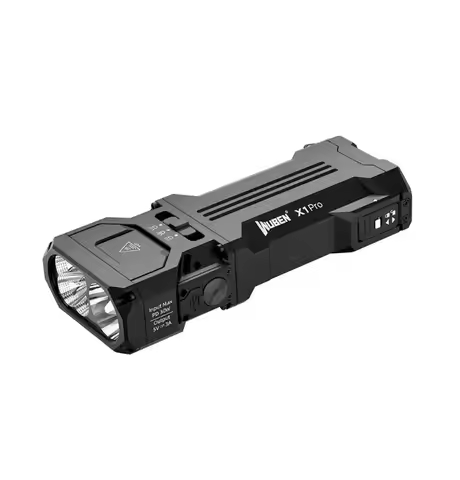Black Wuben X1Pro Rechargeable Flashlight 12300 Lumens Super Bright Spotlight x1 pro