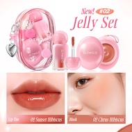 O.TWO.O Son & Má Hồng Dạng Thạch – Má Hồng Ngọt Ngào + Son Tint Dưỡng Ẩm