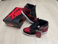 Nike air Jordan 1 bred 黑紅亮皮 灌籃高手 櫻木花道 us11.5全新