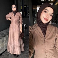 Azura Dress - Atwell Apparel - Women's Maxi Dress LS