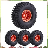 1.9 Beadlock Wheels Crawler and Rubber Tires 120mm Diameter for 1/10 RC CAR  SCX10 II -4 T6