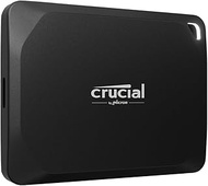 Crucial X10 Pro 4TB Portable SSD - Up to 2100MB/s Read, 2000MB/s Write - Water and dust Resistant, PC and Mac, with Mylio Photos+ Offer - USB 3.2 External Solid State Drive - CT4000X10PROSSD902,Black