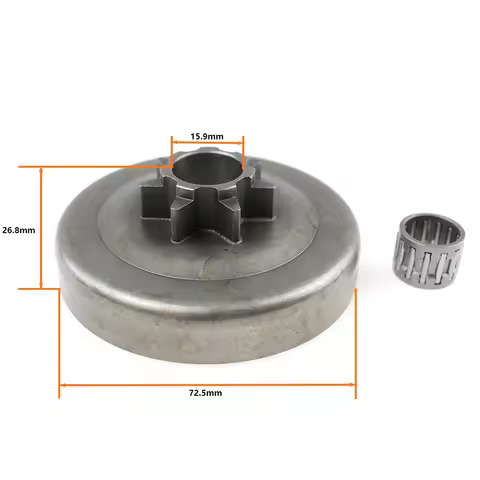 0.325 7T Clutch Drum Chain Sprocket For Husqvarna 340 340E 345 345E 350 351 353 445 445II 445E 450 4