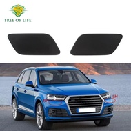 4M0 807 753 B 4M0 807 754 B Front Bumper Headlight Headlamp Washer Nozzle Cover Cap For Audi Q7 2016