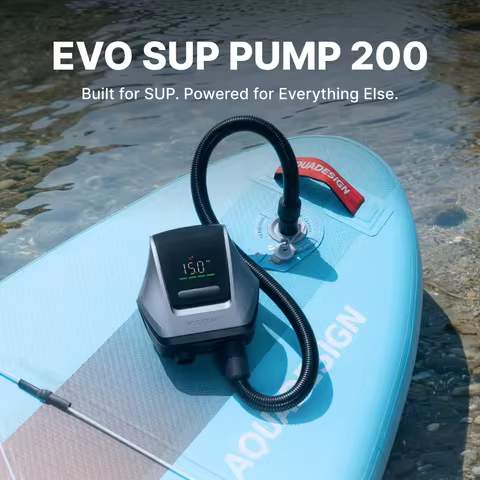 FLEXTAIL EVO SUP PUMP 200 - 45PSI Cordless Rechargeable Air Pump,15600mAh High-performance Cell Idea