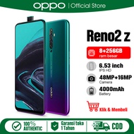 OPPO Reno 2z ram 8 rom 256 Original Garansi Resmi hp murah reno2 z baru ram besar cuci gudang 48+16MP FHD Kamera Smartphone 4G 5G Android 11.0 Gaming Phone handphone second promo asli 2023
