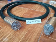 สายไฟ จอมพลัง The Hulk  หัวท้าย Accuphase ชุบทองหรือชุบโรเดียม-ปลอกอลูมิเนียมหนาพิเศษ กันคลื่นรบกวนไ