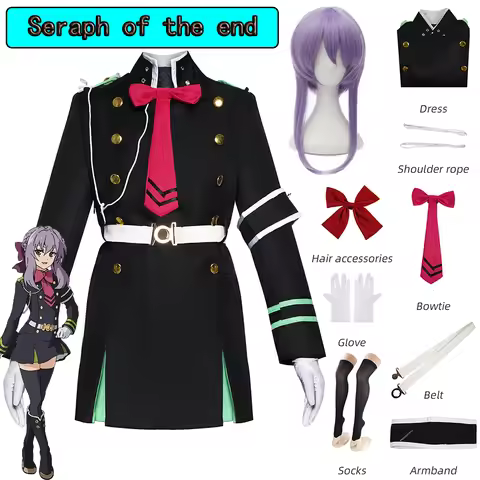 Shinoa Hiiragi Cosplay Anime Seraph of The End Owari No Serafu Hiiragi Shinoa Cosplay Costume Dress 