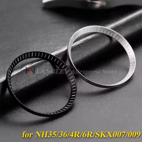 Watch Inner Shadow Ring 31.3mm for Seiko SKX007/009 Stainless Steel Watch Chapter Scale Ring Replace