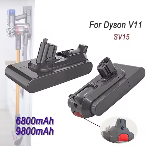 6800/9800mah 100% NEW rechargeable Battery for Dyson V11 V15 DT Abs SV15 V11 Animal Absolute Fluffy 