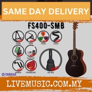 Yamaha FS400 Acoustic Guitar - Smoky Black/Natural Satin ( FS-400 / FS 400)