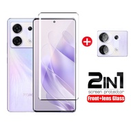 2in1 Full Cover Curved Tempered Glass Screen Protector For infinix Zero 30 Zero30 4G 5G 2023 Phone P