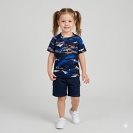 AURI Army Dry-Fit Camouflage Girls' T-Shirt – Cool Girls' Sportswear 2-8 Years