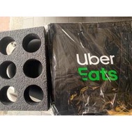 售Uber Eats官方正品飲料小提袋全新未拆封（含杯架）提袋 飲料袋 肩袋 背袋 環保袋 手提袋 購物袋 不織布袋