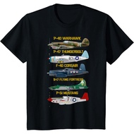 WW2 Planes Warbirds Warplanes T-Shirt