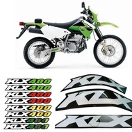 Motorcycle Accessories 3D Glue Swingarm Stickers Decals For KAWASAKI KLX400 400R 400SR 2002-2004