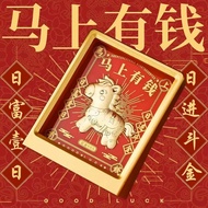 Pure Gold 999 will soon be rich in the year Office Desktop Table Housewarming Opening Ceremony Gold 